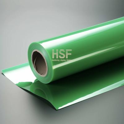 Китай 75uM Прозрачная зеленая MOPP силиконовая пленка для рекламных приложений продается
