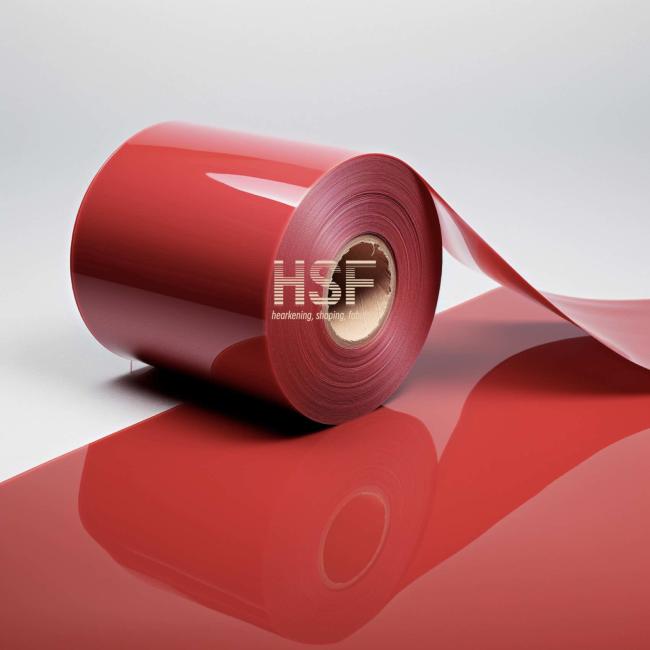 HSF Opaque Red PE Silicone Coated Release Film application example