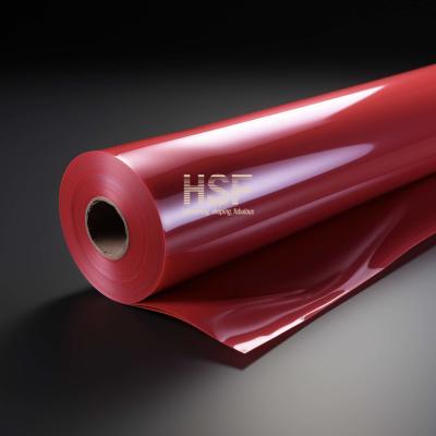 China 80μM Opaque Red Silicone Release Film Adhesive Manufacturing for sale