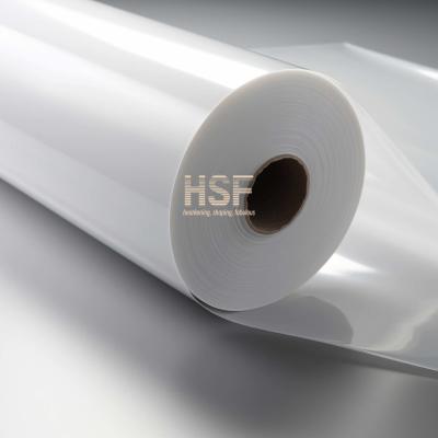 China 50 μm Opaque white cast polypropylene silicone coated release film for label, tape, screen printing, electronics for sale
