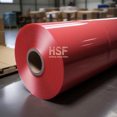 China Opaque Red 120 μM HDPE Film For Backing Liner For Different Tapes, Printings And Packaging for sale