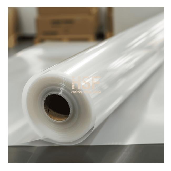 Close-up view of BOPP silicone coated film demonstrating smooth surface and coating quality