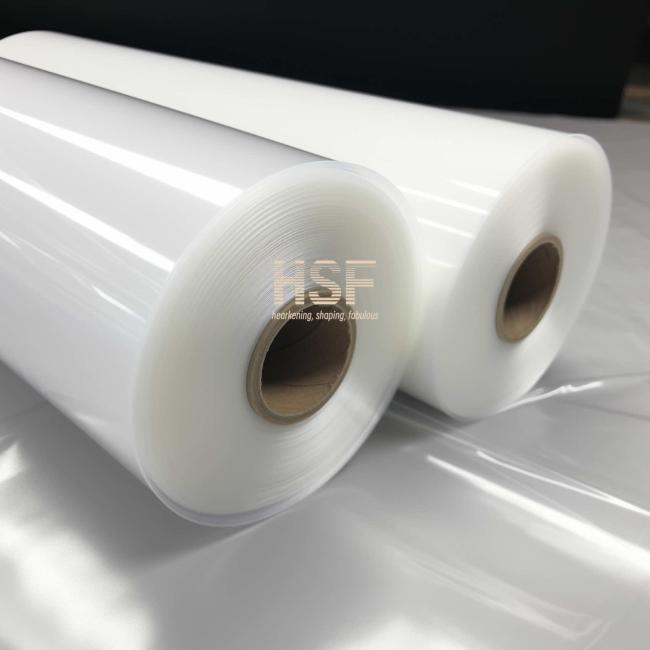 Close-up view of PE Protective Film application