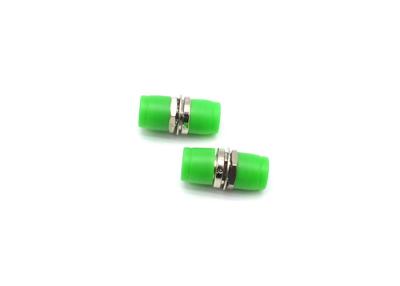 China Small D Fiber Optic Adapter Small Flange Adapter Green With UPC Coupling Face for sale