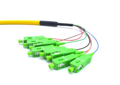 Chine Empaquetez le noyau de fibre optique de la corde de correction de tresse de SM 8 à plusieurs modes de fonctionnement avec le connecteur de Sc/RPA à vendre