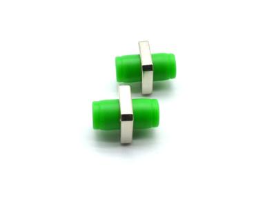 China Green Simple FC Fiber Optic Adapter Single Mode With Zirconia Sleeves ROHS Approved for sale