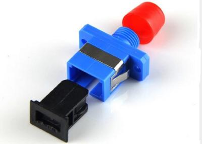 China FC - SC Fiber Optic Adapter Single Mode Blue Color For Local Area Network for sale