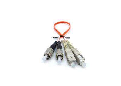 China 50 diverso color de 125 cables de fribra óptica, cable múltiplex del remiendo de la fibra del ST de 3M LC en venta