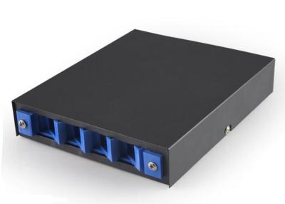 China 0.32kg 4 Port Fiber Optic Cable Box , SC ST FC Adapter Optical Fiber Distribution Box for sale