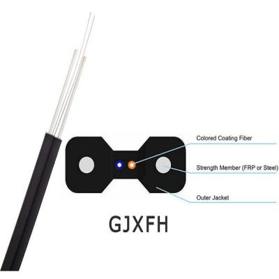 China Indoor GJXFH Fig -8 Fiber Optic Drop Cable LSZH Jacket Simple Structure for sale