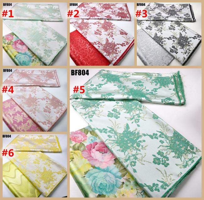 2023 Elegant African Brocade Fabric Jacquard Damask Design Brocade Jacquard Fabric High Quality For Party Wedding Dress