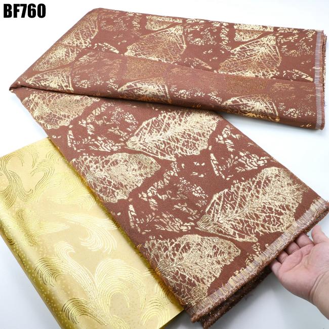 2023 African Brocade Fabric Jacquard Damask Design Brocade Jacquard Fabric High Quality For Party Wedding Dress
