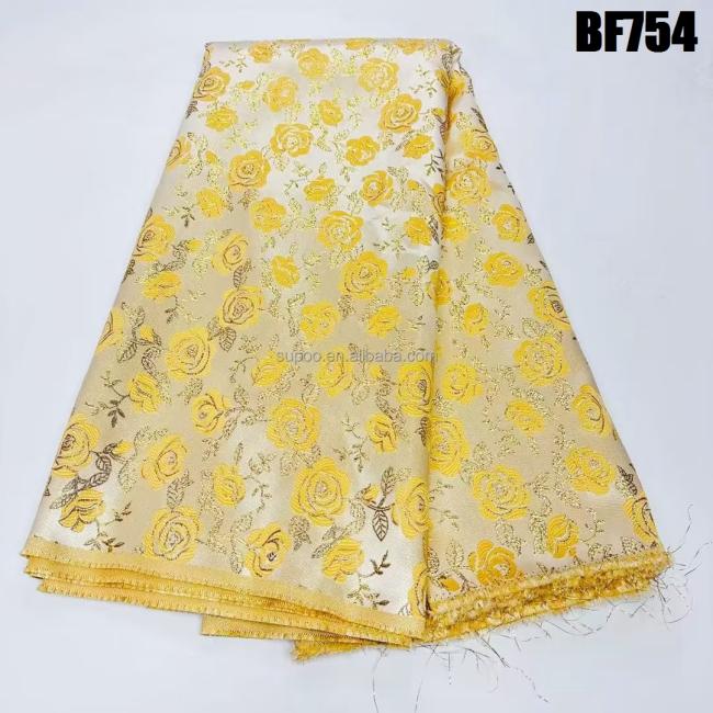 2023 Hot selling lady indian jacquard brocade fabrics italian brocade fabric for dresses in jacquard fabric