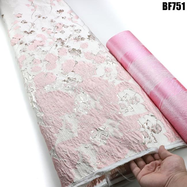 supoo good quality heavy brocade fabric Hot selling lady dress brocade jacquard fabric for party dress