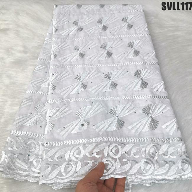 The newest handcut swiss voile lace high quality 100% cotton embroidered lace cotton fabric for women dressing