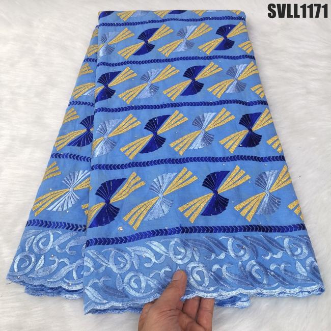 The newest handcut swiss voile lace high quality 100% cotton embroidered lace cotton fabric for women dressing