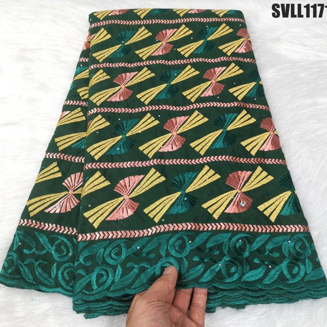 The newest handcut swiss voile lace high quality 100% cotton embroidered lace cotton fabric for women dressing