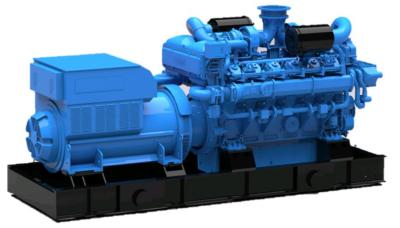 China YC12VCG-1000N5HC 1000kw YuChai generador de gas natural conjunto de motor en venta
