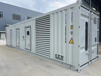 Китай 1500KW YUCHAI Container Gas Generator Set Alternator With From Leroy Somer продается