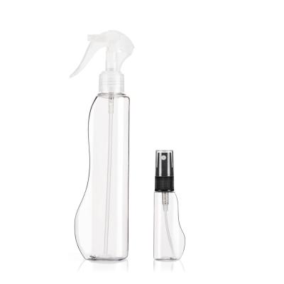 China 220ML 30ML Recyclable Transparent Spray Bottles Custom Mold for sale