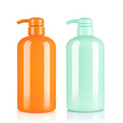 China Opaque Color 600ML 20 OZ Plastic Shampoo Pump Bottles Empty for sale