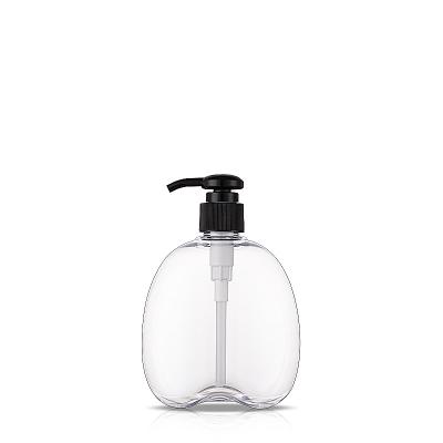 China Botella transparente reciclada del jabón de la polimerización en cadena botella de la bomba del dispensador del jabón de la mano de 10 onzas en venta