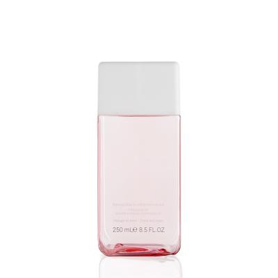 China Square Plastic Cosmetic Bottles 250ML PETG Cosmetic Packaging for sale