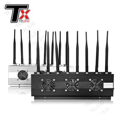 China Jammer celular durável do sinal de WIFI para o RÁDIO/TELECONTROLE/VHF de 8 faixas/frequência ultraelevada à venda
