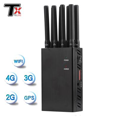 China GPS WiFi UHF VHF Portable Signal Jammers With 2-3 Hours Work Time for sale