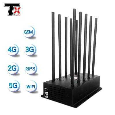 China High Power Mobile Phone Signal Jammer 10 Channels for sale