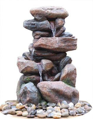 China Contemporary Hand Cast Large Rock Fountain For Patios / Aquaria for sale