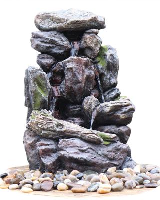 China Modern Customize Size Landscaping Rock Outdoor Fountain With Lights for sale