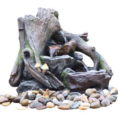 China OEM Acceptable Rock Water Fountains In Fiberglass / Resin Material for sale