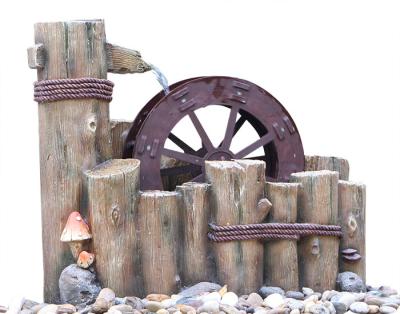 China Water Wheel Decorative Outdoor Tiered Water Fountains Easy Install for sale