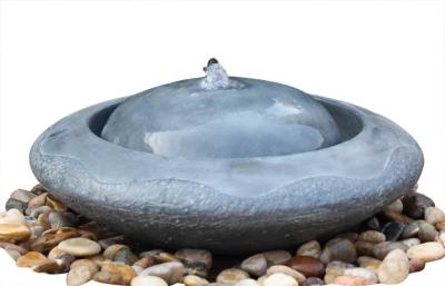 China Natural Flamed Granite Sphere Fountain , Outdoor Sphere Water Fountains For Backyards for sale
