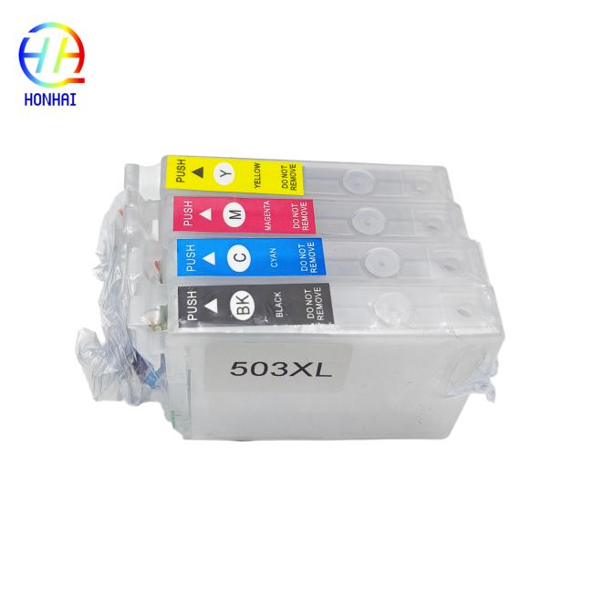 Premium 503XL Refillable Ink Cartridge installation demonstration