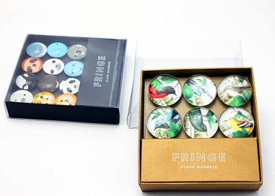 Chine aimant de réfrigérateur d'impression de photo de coutume de 25mm 40mm 50mm avec l'emballage de boîte-cadeau à vendre