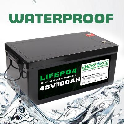 China Enerforce Golf Cart Battery 48V 100Ah Deep Cycle Lifepo4 Battery Pack for sale