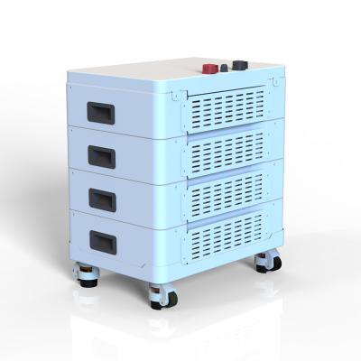 China Off Grid Residential Energy Storage System 51.2V 10KW 20KW Stacked Lithium Battery Pack for sale