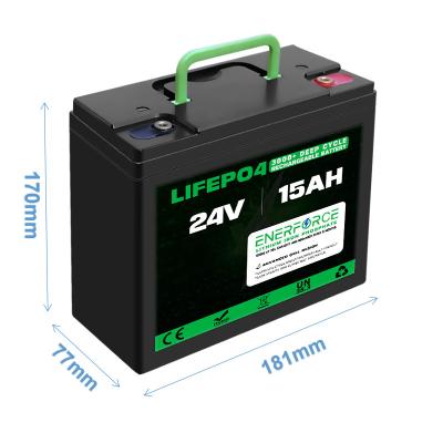 China 15AH 24V LFP Battery For Mobility Scooter Go Kart Golf Cart Goped for sale