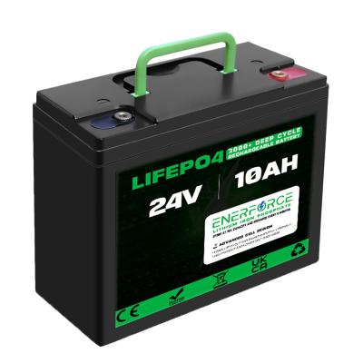 China 10ah 24V LiFePO4 Battery Deep Cycle Lithium Battery For Solar Power for sale