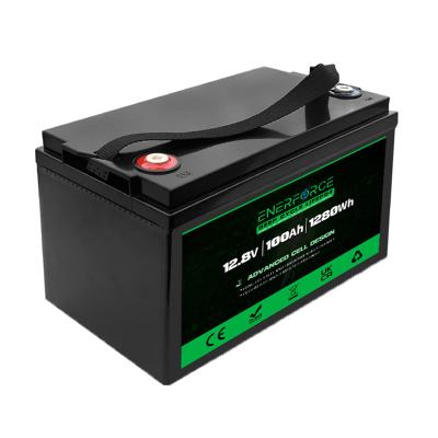 China Enerforce 12V 100Ah Lifepo4 Battery Pack Rechargeable For Home Solar Storage System for sale