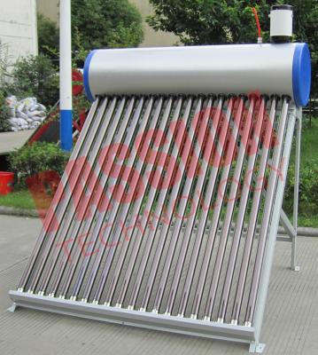 China 250L Pre Heated Solar Water Heater Vacuum Tube With Assistant Tank 6 Years Warranty for sale