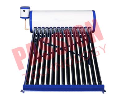 China White Color Vacuum Tube Solar Water Heater 150 Liter Galvanized Steel Frame for sale
