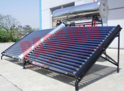 China 1000L Stainless Steel Solar Water Heater Evacuated Tube Collector With Feeding Tank for sale