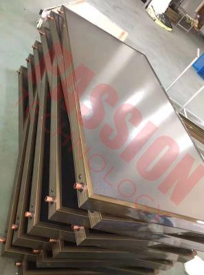 China Economical Flat Plate Solar Collector , Flat Panel Solar Collector Glass Cover Material 0.6Mpa for sale