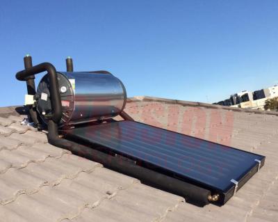 China la placa plana de 150L 300L presurizó el calentador de agua solar, géiseres calientes solares del circuito de agua en venta