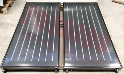 China Black Frame Flat Plate Solar Collector For Pool Blue Absorb Solar Heating Water for sale