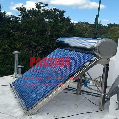China 200L Non Pressurized Solar Water Heater 250L Vacuum Tube Solar Collector Thermal for sale