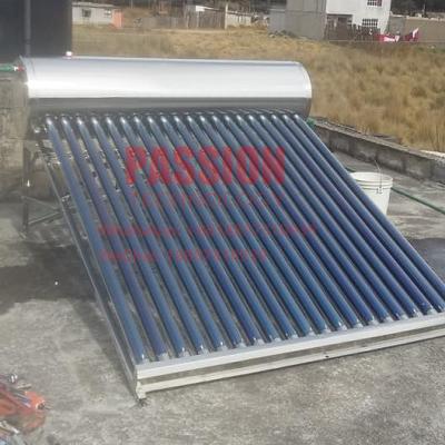 China 201 o aquecedor de água solar de aço inoxidável 300L exerce pressão sobre não o coletor solar à venda